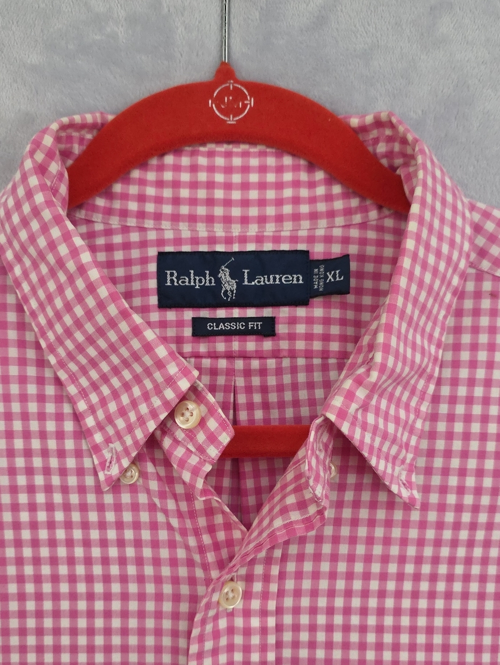 Ralph Lauren Pink Gingham Short-Sleeve Button-Down Shirt - Picture 2 of 8